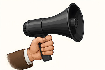 megaphone isolated on white