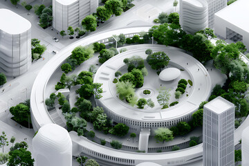 circular economy in urban design, city planning applied circular economy principles through resource efficiency, waste reduction, and sustainable development