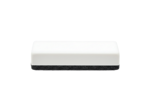 Rectangular Whiteboard Eraser with Dark Gray Felt Centered Composition