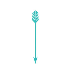 Minimalistic Arrow with a Refined Outline in Vibran Isolated on Transparent Background