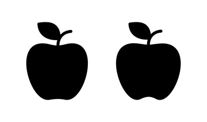 Apple icon logo design. Apple sign and symbols for web design.