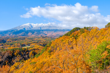 Obraz premium 御嶽山 九蔵峠 展望台