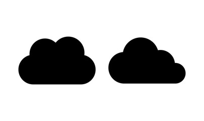 Cloud icon logo design. cloud sign and symbol