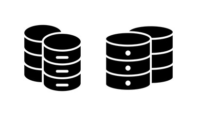 Database icon logo design. database sign and symbol