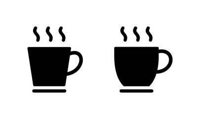 coffee cup icon logo design. cup a coffee sign and symbol
