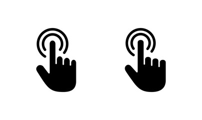 Hand cursor icon logo design. cursor sign and symbol. hand cursor icon clik