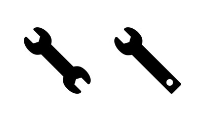 Wrench icon logo design. repair icon. tools sign and symbol