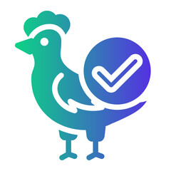 chicken Gradient icon