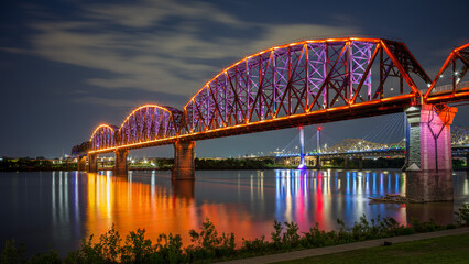 Obraz premium bridge at night