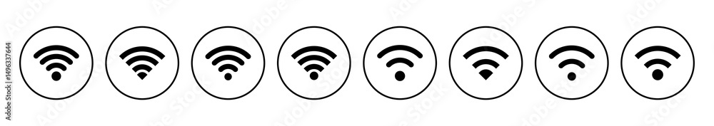 Poster wifi icon vector. signal vector icon. wireless icon vector