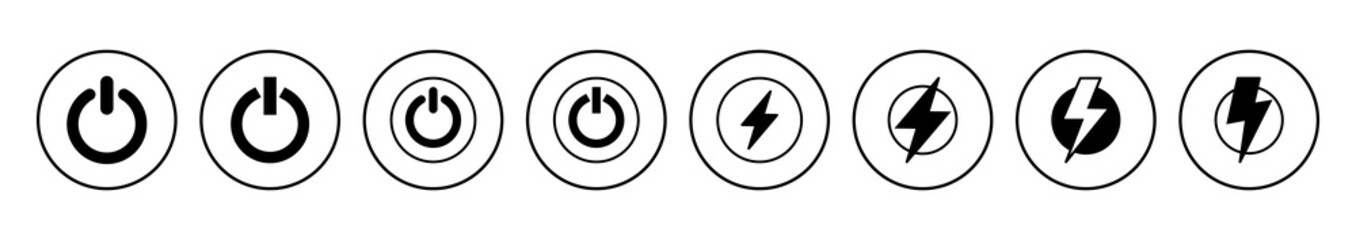 Power icon vector. Power Switch Icon. Electric power