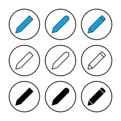 Pencil icon vector. pen symbol. edit icon vector