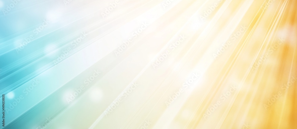 Poster abstract blue and orange gradient background with soft light and lines