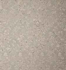 Obraz premium Subtle grey & beige damask, intricate floral swirls, vintage elegance, stylish, background, classic