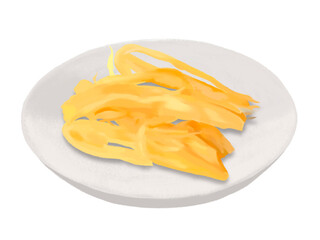 おつまみ（くんさき）皿付き