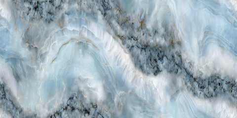 Textured detail of blue marble-like stone - Seamless , pattern , background , tile