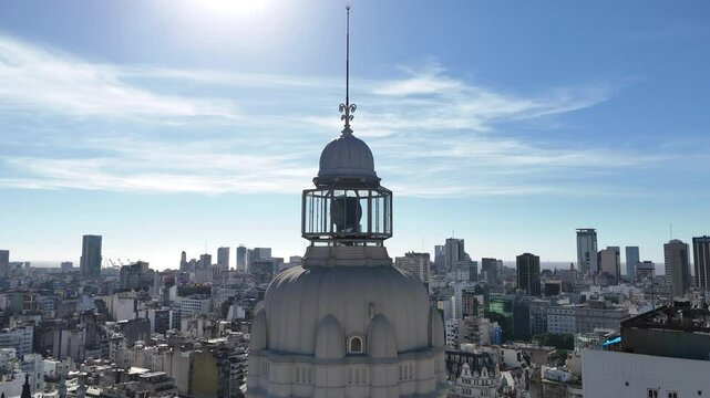 El Palacio Barolo. C&uacute;pula. Buenos Aires. Congreso. Montserrat. Arquitectura G&oacute;tica, arquitectura modernista. Turismo Buenos Aires. Faro, Visor.