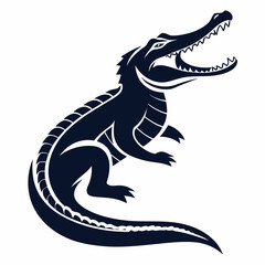 vector illustration of a crocodile