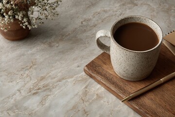 Minimal Aesthetic Coffee Table – Neutral Decor