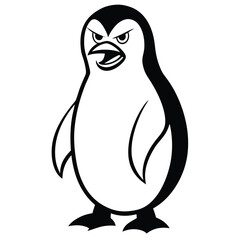 Fototapeta premium Penguin mascot illustration logo design
