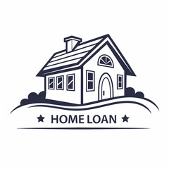Home loan illustration house graphic design