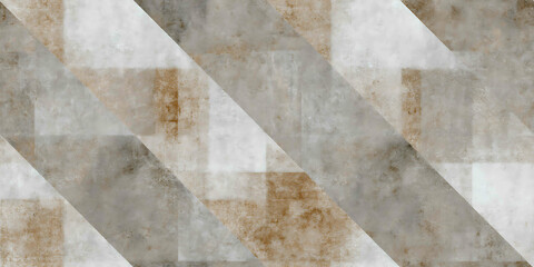geometric brown tile with cement-like finish - Seamless , pattern , background , tile