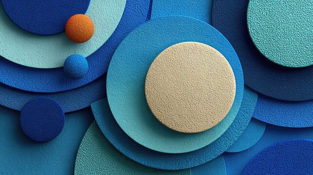 Abstract blue geometric flowchart symbolizing modern corporate efficiency and structured innovation