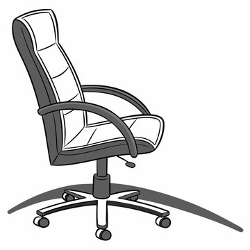 recommend clip art: Professional office chair design element transparent background