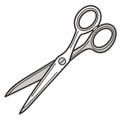 Professional cutout image of scissors on white background