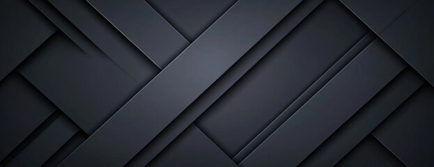 Abstract Dark Grey Geometric Background with Intersecting Lines