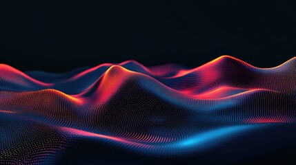 Futuristic abstract background with technology particles in a state of flux, symbolizing the ever changing landscape of technological evolution hyper realistic