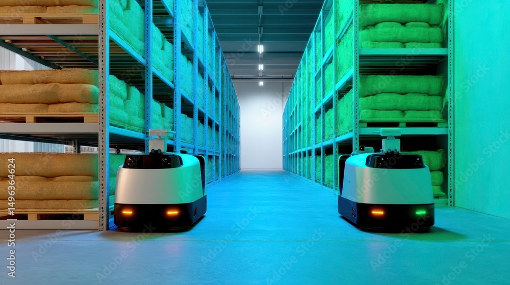 Poster warehouse automation: autonomous robots for efficient logistics and inventory management