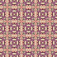 seamless floral pattern with purple background 