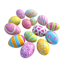 Colorful easter eggs background image for easter celebration and spring holiday decoration and design ideas