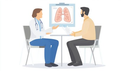 Doctor and Patient Discussing Lung Health During Consultation
