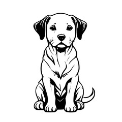 Fototapeta premium Dog icon design that can be used as a symbol of a pet, animal, living creature, or other editing tool.