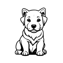 Obraz premium Dog icon design that can be used as a symbol of a pet, animal, living creature, or other editing tool.