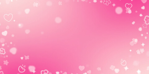 pink background with hearts