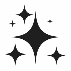 black and white stars