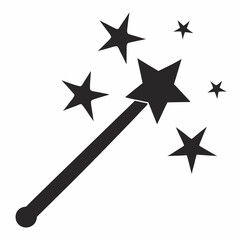 silver star with red ribbon