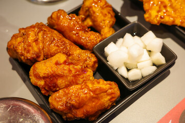 Fried chicken with White Radish