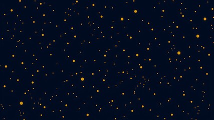 Abstract dark blue background with golden yellow circular dots for conceptual designs
