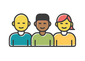 Diverse Group of Happy People Together – Multicultural Friends and Colleagues from Different Ethnic Backgrounds Smiling for Portrait, Teamwork, Friendship, Inclusion and Support