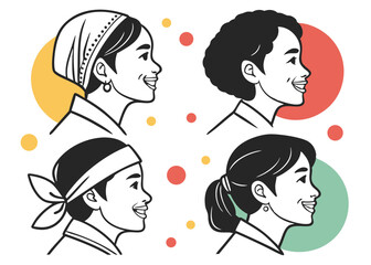 Diverse Group of Happy People Together – Multicultural Friends and Colleagues from Different Ethnic Backgrounds Smiling for Portrait, Teamwork, Friendship, Inclusion and Support