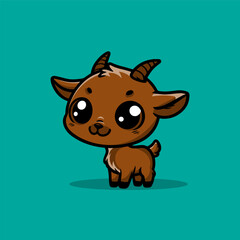 Fototapeta premium a illustration of goat