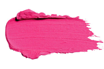 Bold pink lipstick smudge