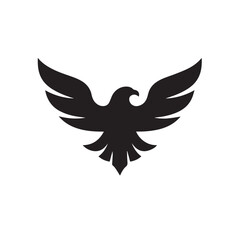 eagle logo vector Bold and clean eagle logo vector, with sharp lines and a strong silhouette 
