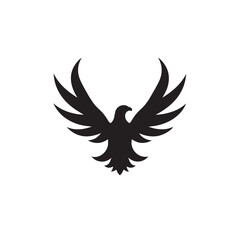 eagle logo vector Bold and clean eagle logo vector, with sharp lines and a strong silhouette 
