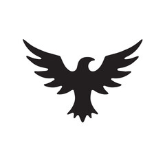 eagle logo vector Bold and clean eagle logo vector, with sharp lines and a strong silhouette 
