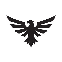 eagle logo vector Bold and clean eagle logo vector, with sharp lines and a strong silhouette 
